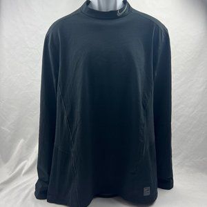Nike Pro Mens Size XXL Black Long Sleeve Shirt Fitted Breathable Dri-Fit